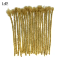 

[HOHO DREADS] 8inches/0.8cm brown afro kinky human hair crochet dread lock extensions