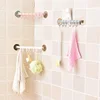 Amazon ebay hot sale Bathroom Kitchenware Hanger hooks with 6pcs hooks self adhesive traceless hanger hook
