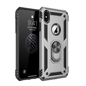 Rugged Armour Kickstand Ring Phone Shell iPhone Max