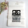 biodegradable pvc handle clear plastic zipper bag for hair extensions