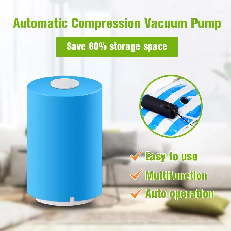 

Mini Automatic Compression Vacuum Pump, Blue/black