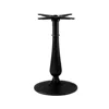 Vintage Black Vase Shape Smooth Base Column Wrought Cast Iron Coffee Table Base