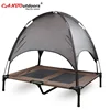 Elevated Dog Bed - Raised Pet Cot In or Out-Door Cots for Dog Cots with Canopy Shade