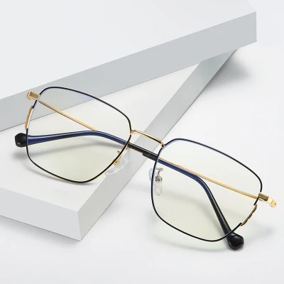 Vintage  Metal Frame Eyeglasses Mens Womens glasses Retro Square Optical Lens Eyewear  Clear Lens Glasses