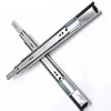 soft closing silence ball bearing drawer slide TPR locking plastic rubber 100kg with telescopic 3 fold drawer slide