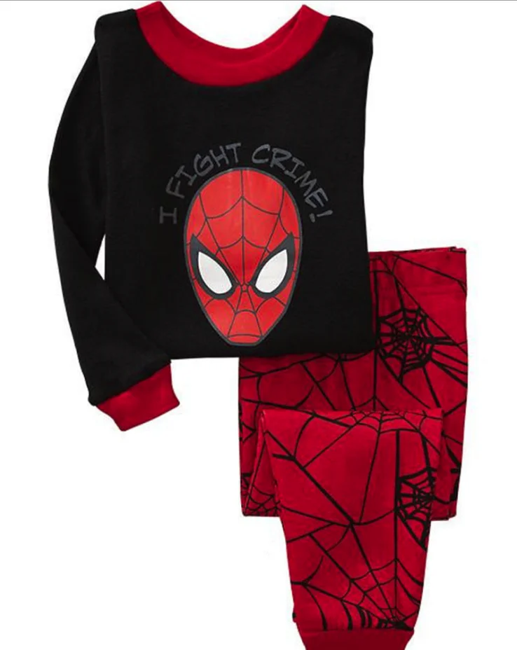 

Wholesal e Children Pajamas Clothing Set Boys Cartoon Sleepwear Suit Sets Kids Long-sleeved+Pant 2-Piece Cotton kids Pajamas