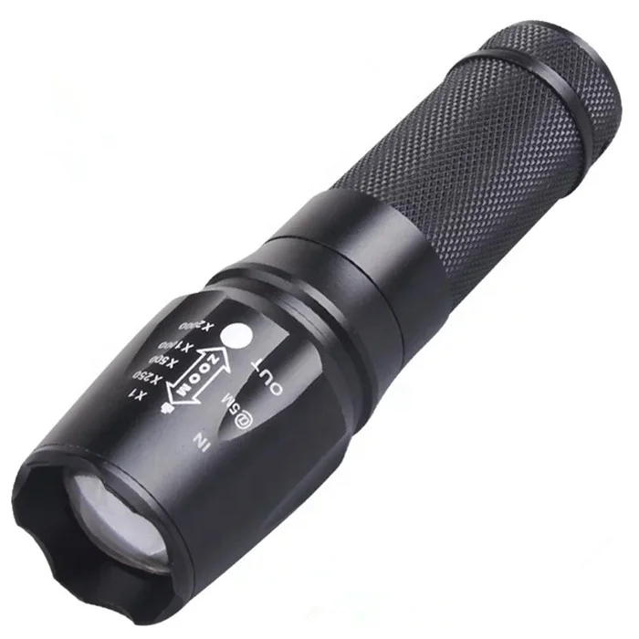 High lumen best camping outdoor emergency everyday flashlight zoomable 5 mode water resistant handheld torch light as seen on tv