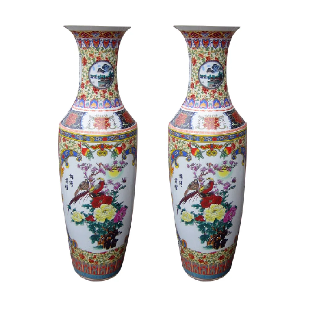 Venta al por mayor altos jarrones antiguos florero-Compre online los