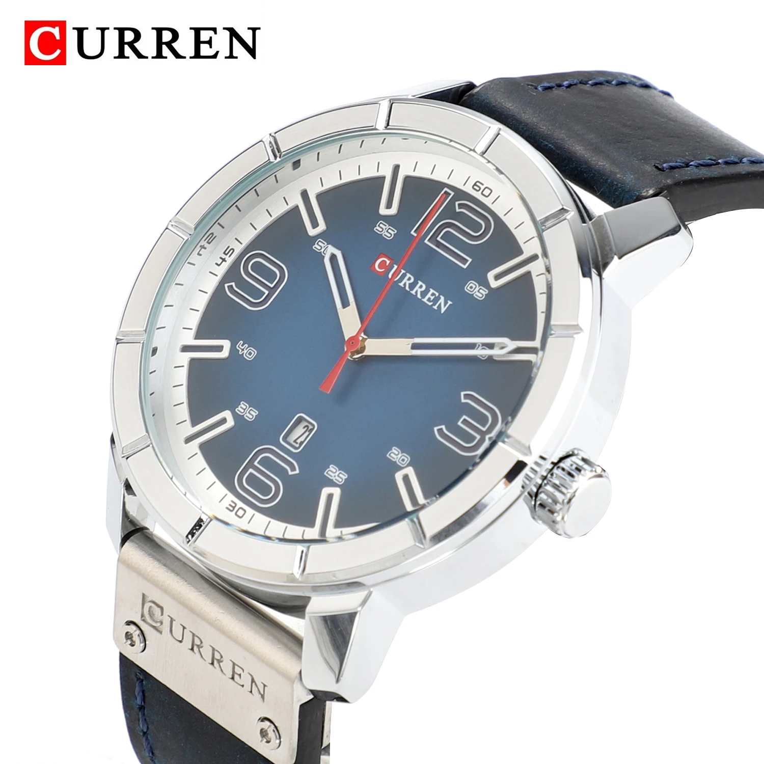 

CURREN 8327 new quartz clock leather strap montre curren watches men