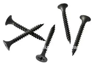
Drywall screws Black Phosphated Bugle phillips head Gypsum Screw fine thread or coarse thread ,Parafuso 