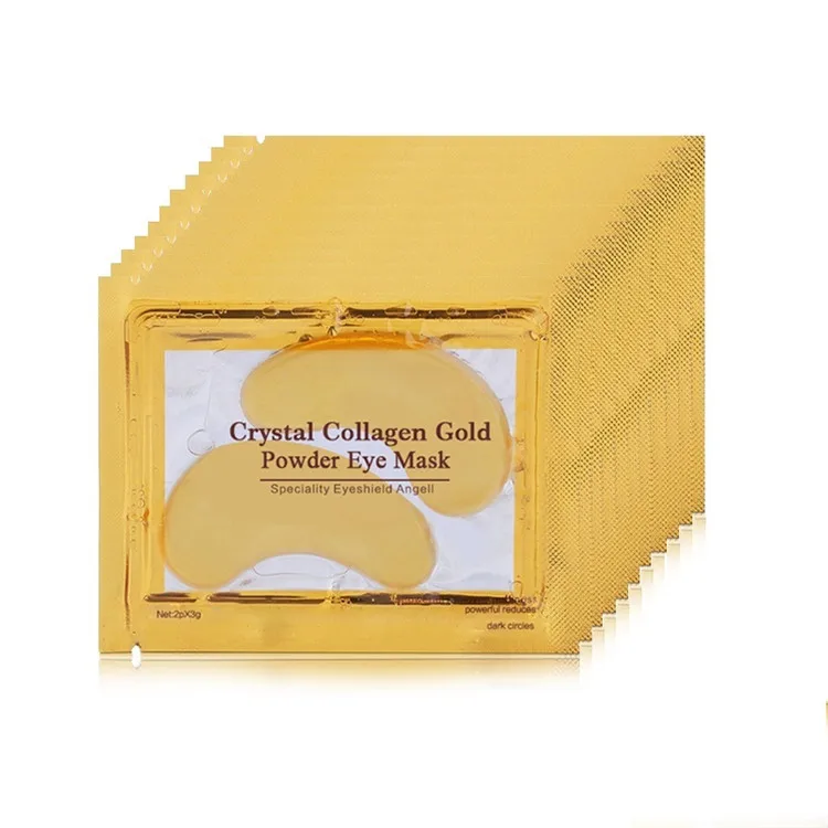 

Hottest Under Eye Collagen Crystal Gold Eye Mask for Skin Care Dark Circles Remove Anti-Aging Wrinkle, Gold crystal