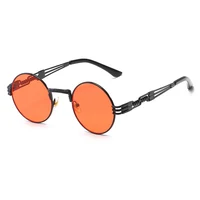 

DHK 7768 Fashion Round Stylish Steampunk Sunglasses Women Classic Brand Uv400 Gafas De Sol