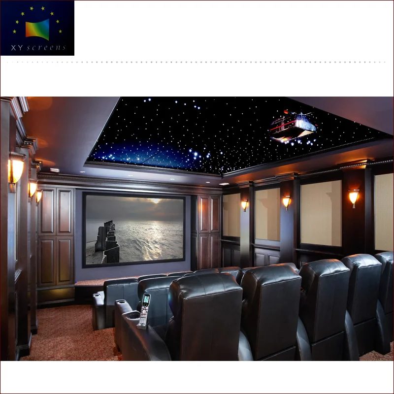 

4K HD Home Cinema Long Throw Metallic Perforating Acoustic Transparent Projector Screen with Ultra Thin Frame ZHK100B-MFS1