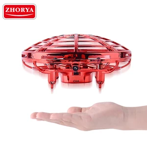 Zhorya Hand Infrared Sensing Mini Aircraft Quadcopter Easy Flying UFO Drone