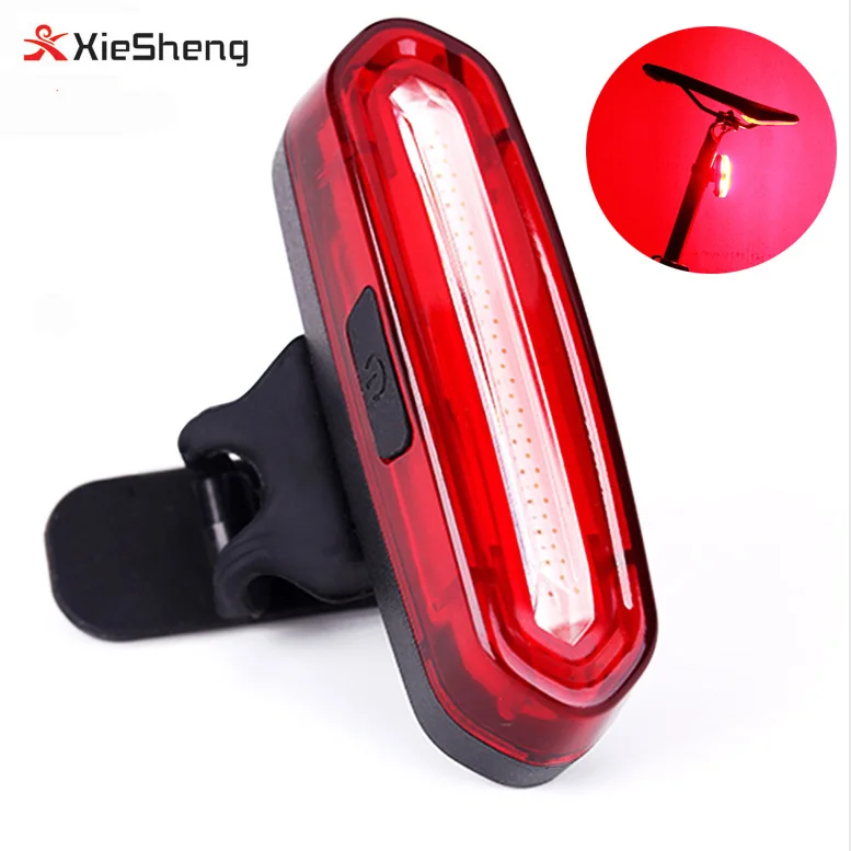 

150 Lumens COB LED Bicycle rear light Waterproof helmet and backpack light Bike USB Rechargeable Taillight