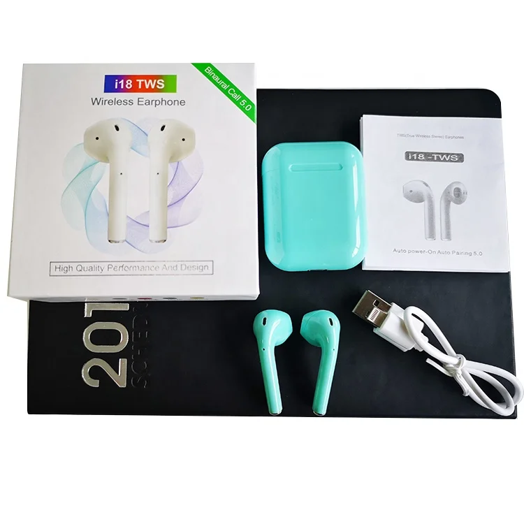 

i18 TWS Touch Control Wireless Blue tooth 5.0 Earphone Headphone For iPhone Xiaomi airdots i10 tws i12 tws i20 xy pods