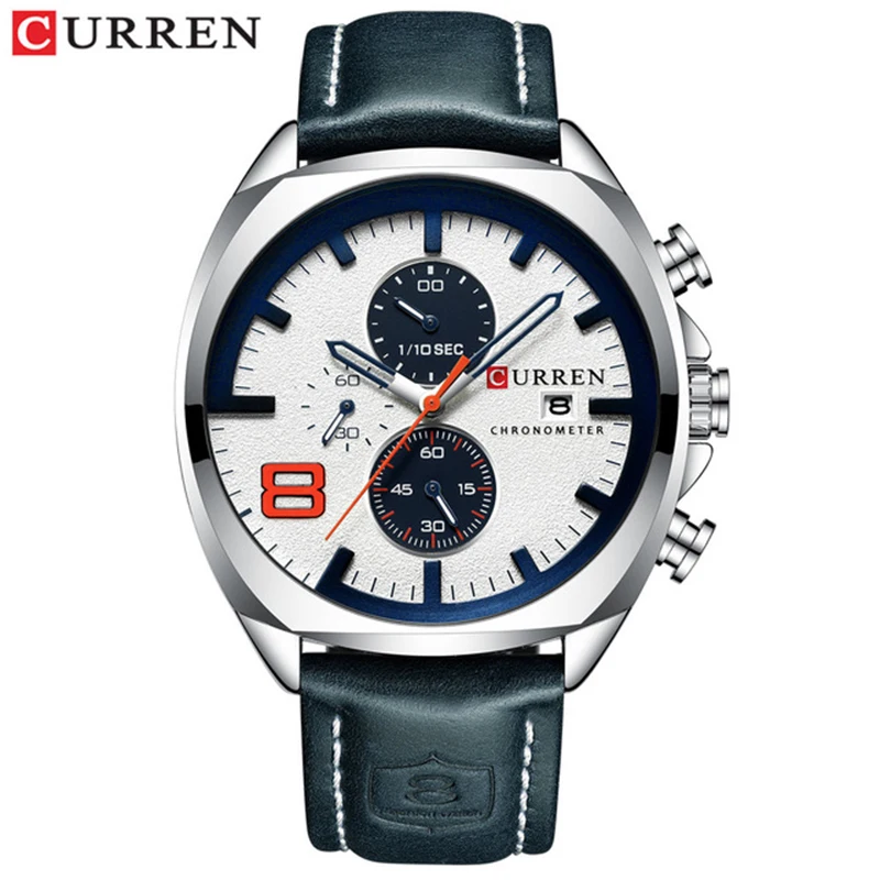 

CURREN 8324 Men Quartz Watches Top Brand Luxury Military Analog Sport 30M Waterproof Wristwatch Relogio Masculino, 4 colors