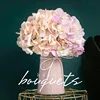 K-1104 Nordic style hot sale mini artificial silk preserved hydrangea ball flower for home decor