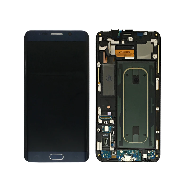 

Mobile Phone LCD Touch Screen Display Assembly for Samsung Galaxy S6 Edge Plus With Digitizer, Black white silver