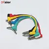 6.35MM To 6.35MM Guitar Patch Cables 6 Colors Per Set Colorful Wire Plug