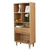 Wooden Book Rack With Drawers For Study Room And Living Room