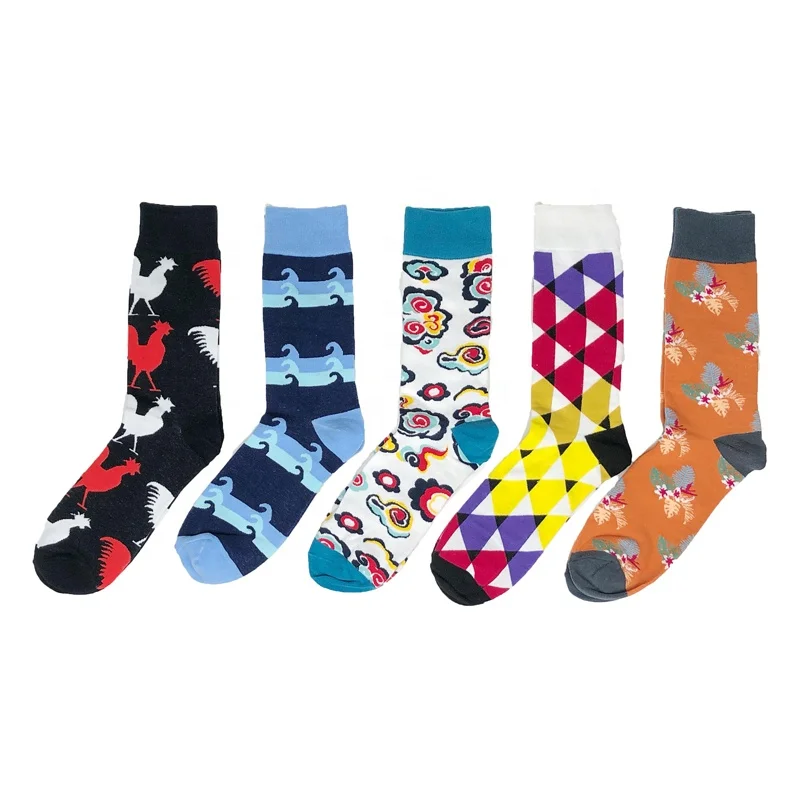 

Newest Colorful Cute Men Socks Custom Logo Cotton Socks For Man, Customized