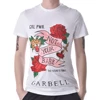 wholesale Plain Slim Fit cotton street Wear flower embroidery patterns shirt custom t shirt