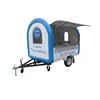 motorcycle towing food cart rickshaw food van moving