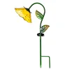 elegant yard light Garden yellow flower solar light for Garden decor