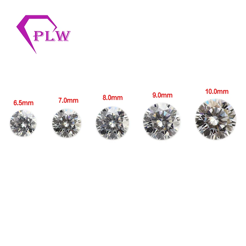 

Loose Gemstone Wholesale Round Brilliant Cut Moissanite Diamond DEF Color Moissanite Stone Price Per Carat