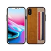 Applicable for iphoneXSMAX wrist band mobile phone shell 8P business stitching XR fashion leather pattern shatter-resistant