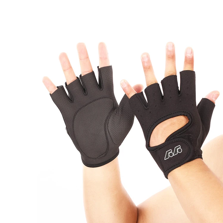 Weight Lifting Gloves Leather Grip Gym Workout Bodybuilding Fitness Gloves