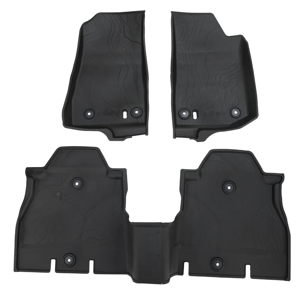 

KIWI MASTER Black 3D Truck Rubber Car Floor Mat Liner for JL ATV UTV TRUCK