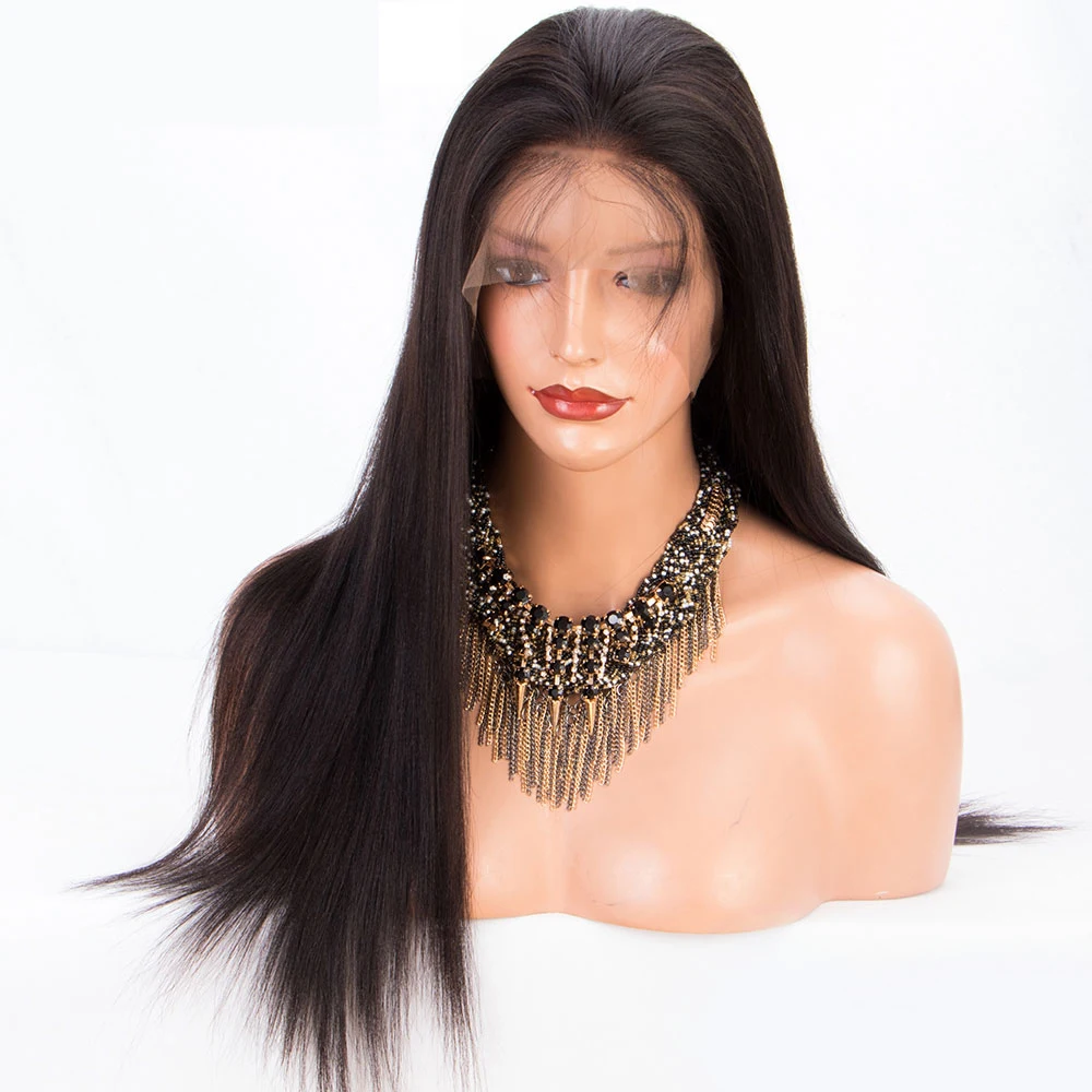

8A 9A 150% Density Wholesale Remy Human Hair Wigs,Cheap Lace Frontal Wig Virgin Hair With Baby Hair, Natural color