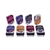 Customize square metal candy tin box small rectangular mini sliding tin box packaging