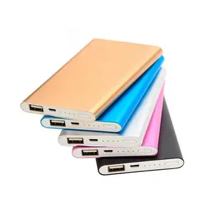 Portable Ultrathin Metal Power Bank 8000mAh or 4000mAh