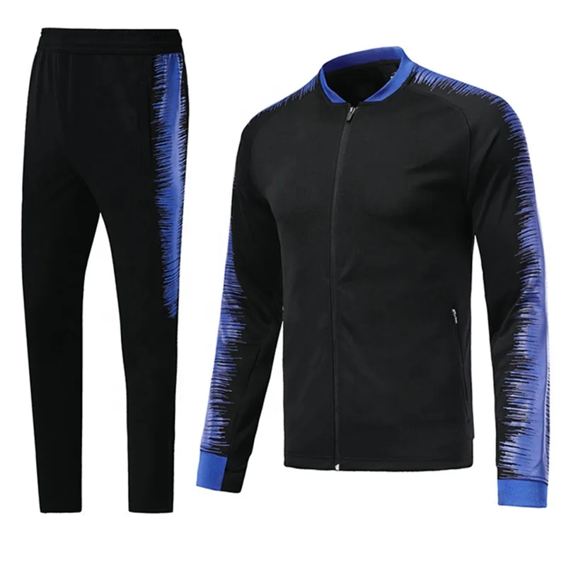 

Thailand Quality Mens Quick Dry Workout Jacket Football Tracksuit Blank Jacket, Any color is available