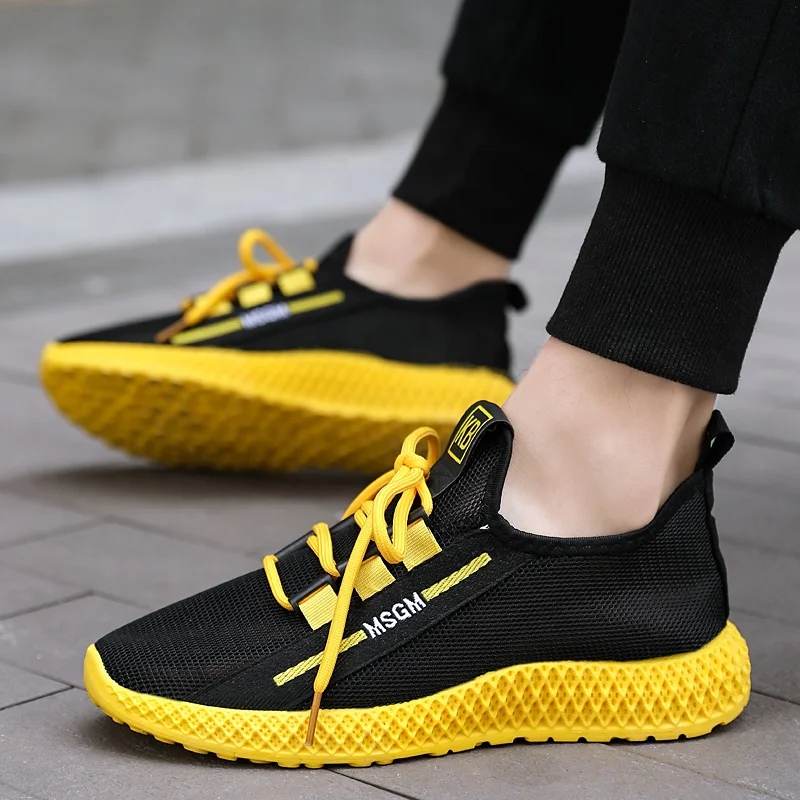 

fashion men casual sneakers men walking mesh cloth sport shoes