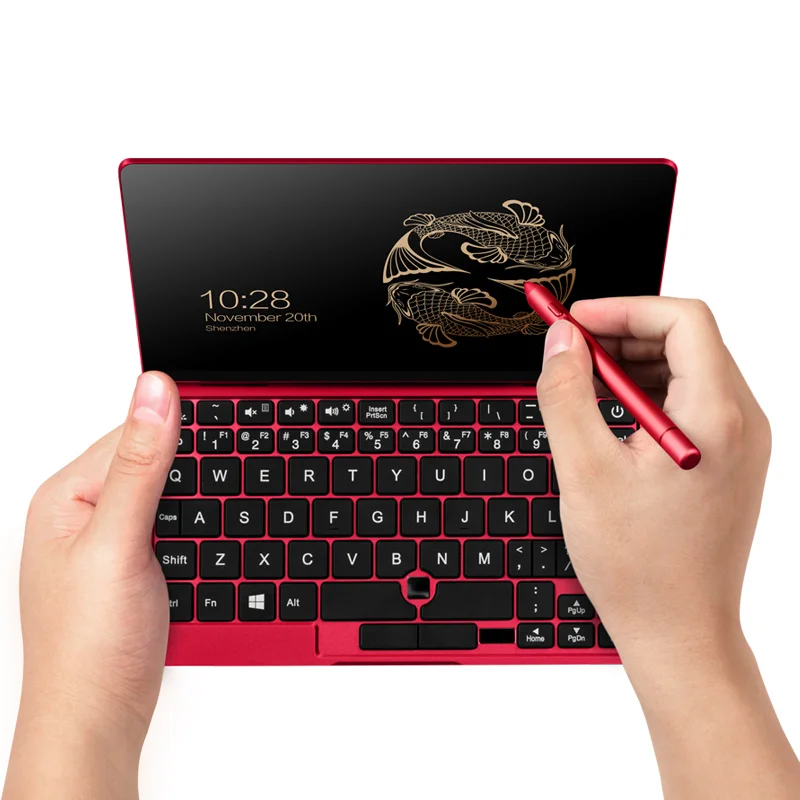 

Mini Win10 Intel I7 Game Laptop Computer, Red