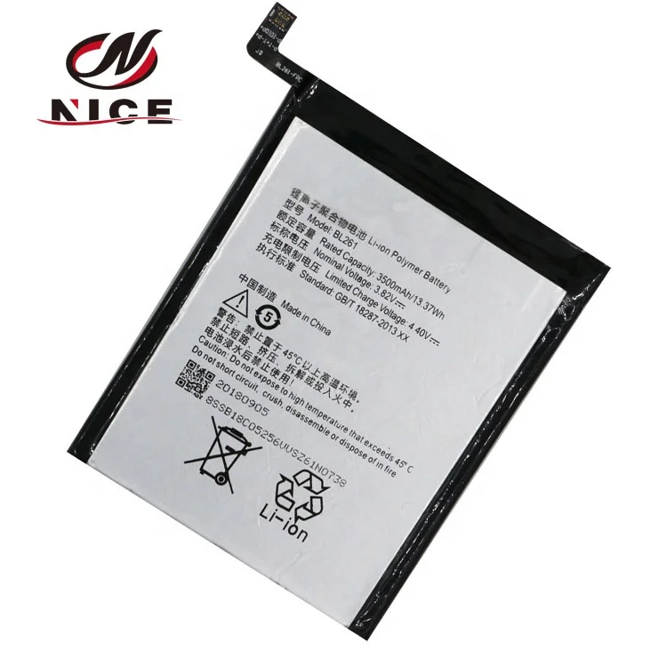 

Bl261 manufacture battery for lenovo K25t38 2800mah 3.85v