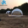 Top fashion China geodesic dome prefabricated half sphere glamping dome house tent for sale