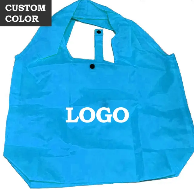 

eco-friendly custom reusable polyester nylon tote bag shopping handbag womens bags wholesale prices