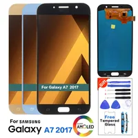 

Super AMOLED Phones Display For Samsung Galaxy A7 2017 A720 A720F A720M LCDs Touch Screen Digitizer Assembly LCD Replacement