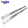 Ball Bearing Telescopic Channel Desk Drawer Slides Hardware Full Extension Self Closing Slides