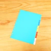 Office supplies custom a4 color plastic binder 11 hole file folder sheet protector tabs dividers