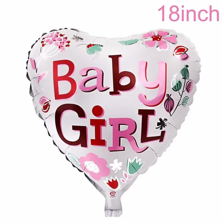 
5pcs/set 1st Birthday Baby Girl Baby Boy Foil Birthday Balloons 18inch Party Decoration for Baby Shower 