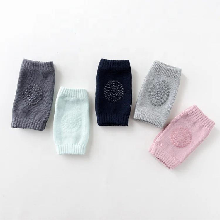 
Wholesale soft fabric infant toddler knee elbow anti slip compression sleeve baby knee pads 