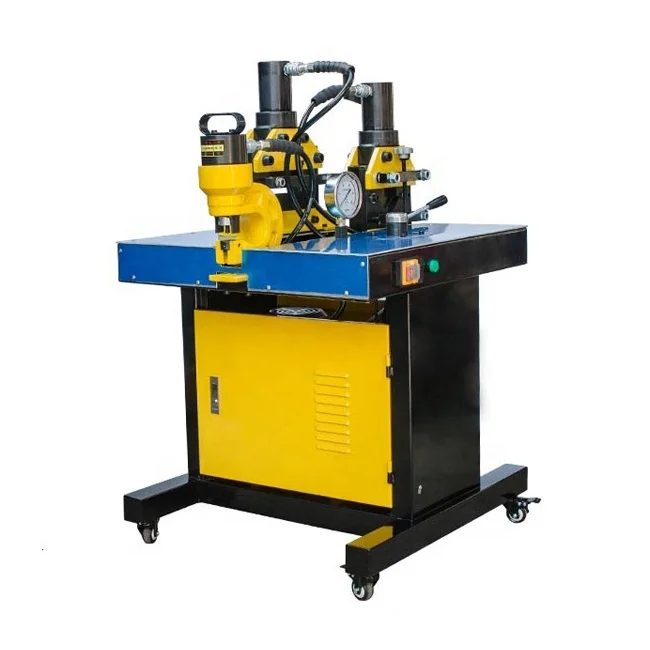 
DHY-200 Three-in-one hydraulic punching bending cutting bus bar machine Multi-function hydraulic busbar processor machine 