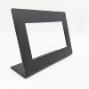 Wholesale 210mmx290mmx90mm L shape black one side matte acrylic bent display stand rack