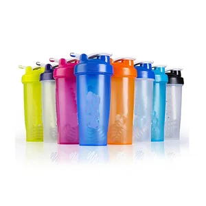 Image of wholesale plastic gym fitnesss protein shaker bottle custom logo printing
